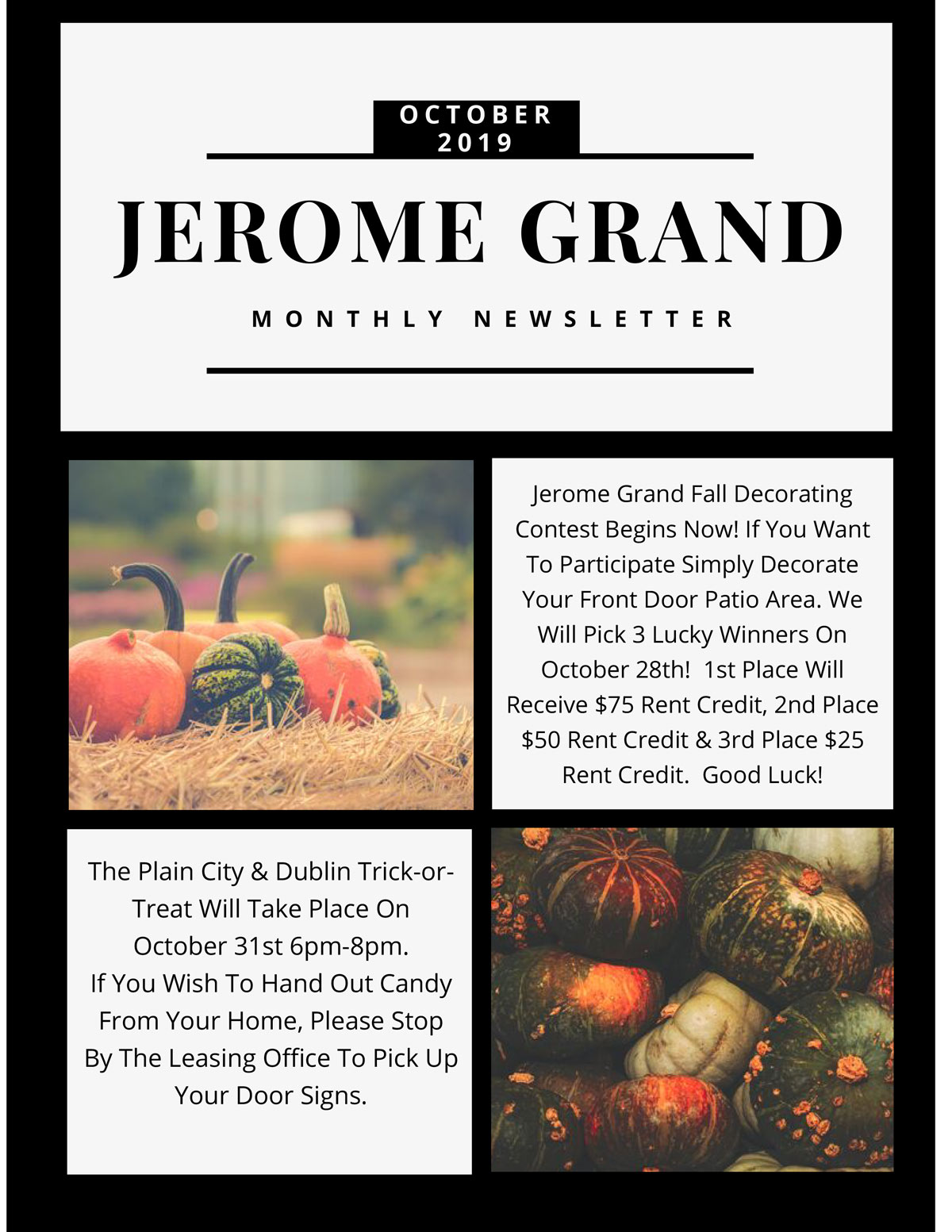 Jerome Grand Newsletter